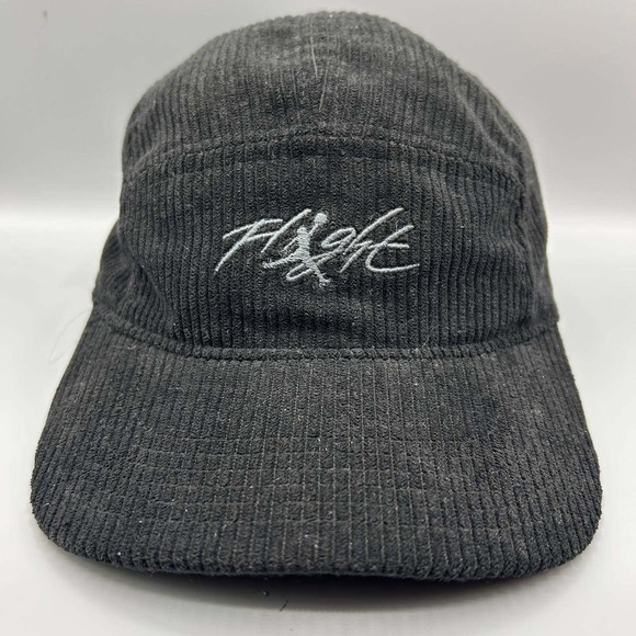 Air Jordan Flight 5 Panel Hat Men M-L Corduroy Jumpman Strap Back Cap Cotton